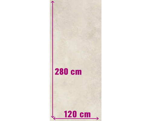 Feinsteinzeug Wand- und Bodenfliese Montreal 120 x 280 x 0,6 cm Sand matt