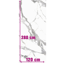 Fliese mit Marmoroptik, Größe 280 cm x 120 cm