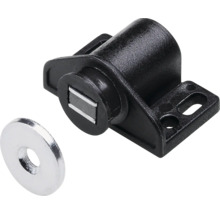 Aufschraub-Magnetschnäpper verstellbar 33 x 18 x 27 mm 2 kg verzinkt schwarz 5 Stück