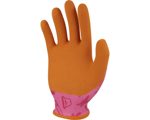 Gartenhandschuh mit Muster am Handgelenk