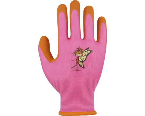 Kinderhandschuh Floralie Uni Gr. 5 orange pink