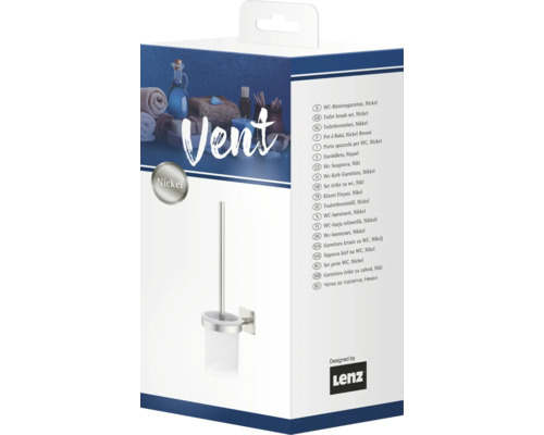 Verpackung einer WC-Garnitur aus Nickel