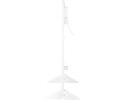 Infrarotheizung mit Standfüßen in Seitenansicht