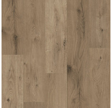 Nahaufnahme von Laminatboden in Holzoptik