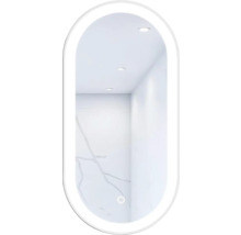 Ovaler Badezimmerspiegel mit LED-Beleuchtung