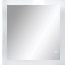 Quadratischer Spiegel mit LED-Beleuchtung