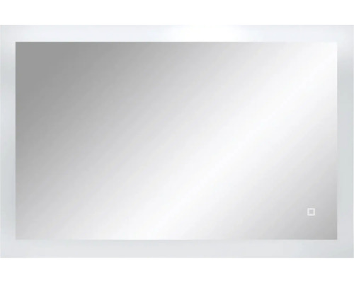 Rechteckiger Spiegel mit Beleuchtung