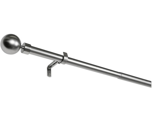 Gardinenstange mit Kugelende und Wandhalterung