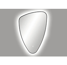 Lichtspiegel Cordia ORGANIC LINE BACKLIGHT 60 x 90 cm schwarz IP 44