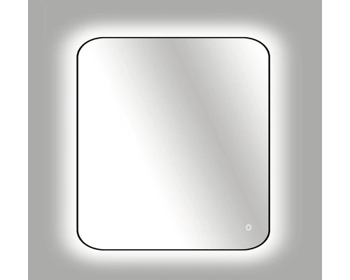 Lichtspiegel Cordia TENDER LINE BACKLIGHT 80 x 60 cm schwarz IP 44