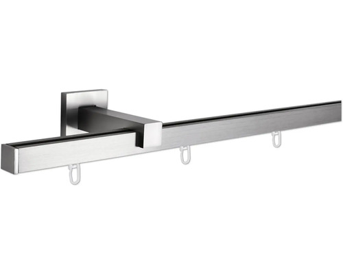 Gardinenstange aus Metall mit Gleitern zur Gardinenbefestigung