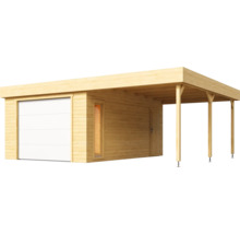 Holzgarage mit Anbau
