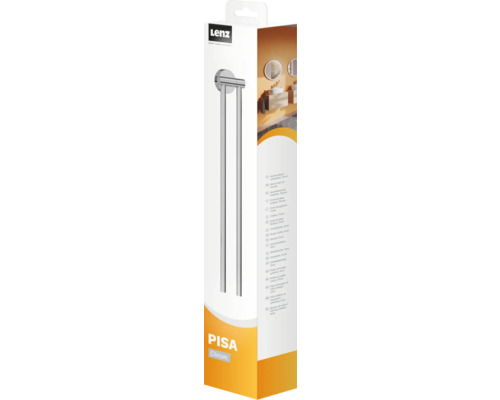 Verpackung einer Lenz Pisa Handtuchstange in Chrom