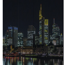 Skyline der Stadt bei Nachtansicht