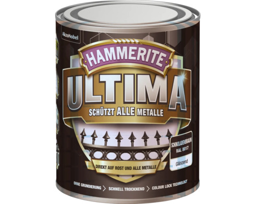 Hammerite Metallschutzlack Ultima Ral 8017 schokoladenbraun glänzend 750 ml