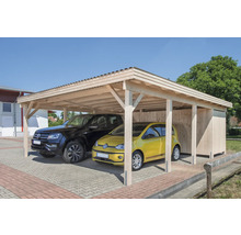 Geräteraum für Doppelcarport Douglasie 552 x 173 x 210 cm