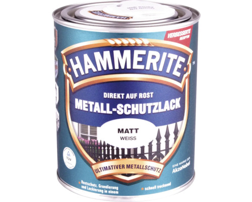 HAMMERITE Metallschutzlack matt weiß 750 ml