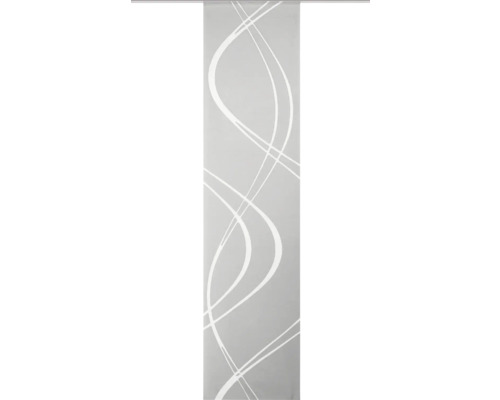 Schiebegardine Tiberio grau 60x245 cm Schiebegardine mit Wellenmuster