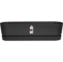 Rechteckiger Pflanzkasten mit Untersetzer