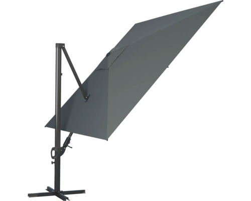Freiarm-Sonnenschirm mit rechteckigem Schirm und Kurbelmechanismus