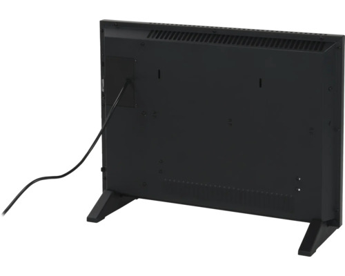 Rückansicht eines Heizkörpers auf Füßen