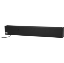 Schwarzer Heizstrahler mit Kabel