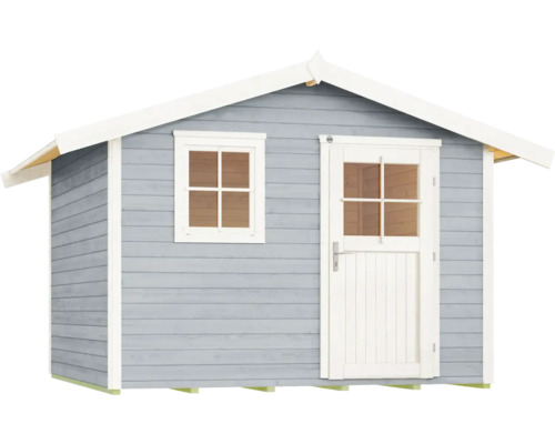 Holzgartenhaus mit Fenster und Tür