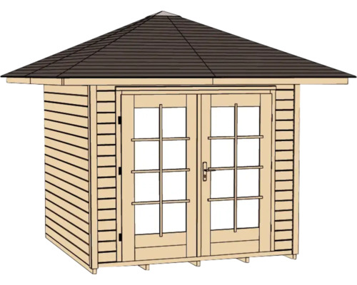 Gartenhaus mit Doppeltür und Satteldach