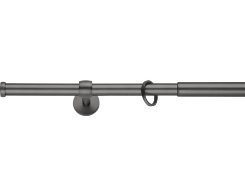 Gardinenstangen Set ausziehbar Cap-noble eisen-brush 120-210 cm Ø 16/19 mm