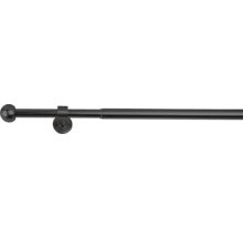 Gardinenstange ausziehbar mit Endstück und Wandhalterung