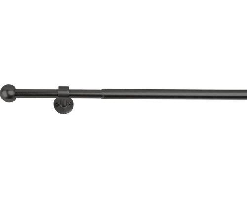 Gardinenstangen Set ausziehbar 2in1 schwarz 160-280 cm Ø 16/19 mm