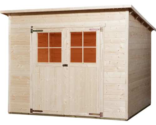 Gartenschuppen aus Holz mit Doppeltür und Fenster