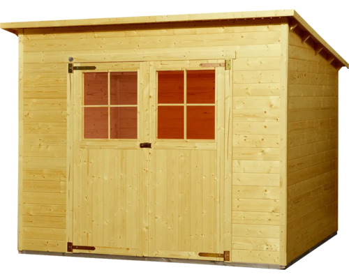 Gartenhaus aus Holz mit Doppeltür und Fenstern