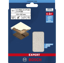 Schleifblatt für Schwingschleifer Bosch Expert M480 115x107 mm (Körnung 80/120/180) 10 Stück