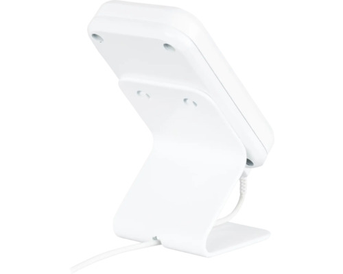 Nahaufnahme einer Telefonladestation mit Kabel