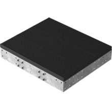 Gerippte Stahlbetonplatte mit Befestigungslöchern