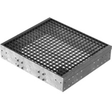 Quadratischer Gitterrost aus Metall