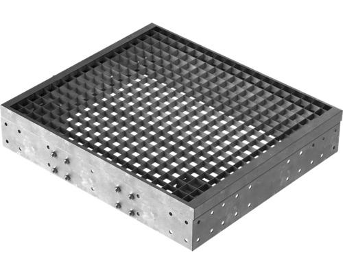 Quadratischer Gitterrost aus Metall