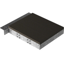 Terrassendiele mit Unterkonstruktion aus Metall