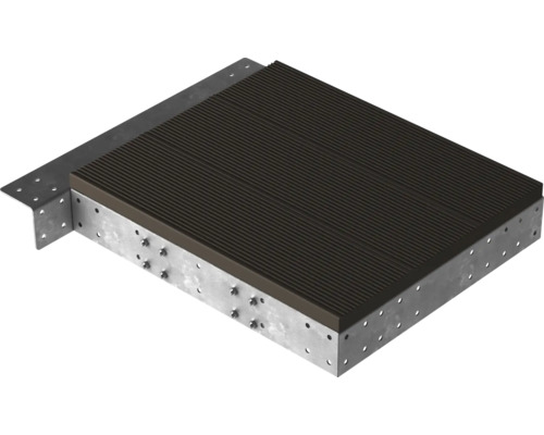 Terrassendiele mit Unterkonstruktion aus Metall