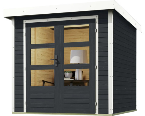 Gartenhaus mit Doppeltür und Fenstern