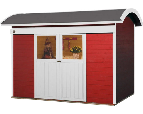 Holzgartenhaus mit Doppeltür und Dach