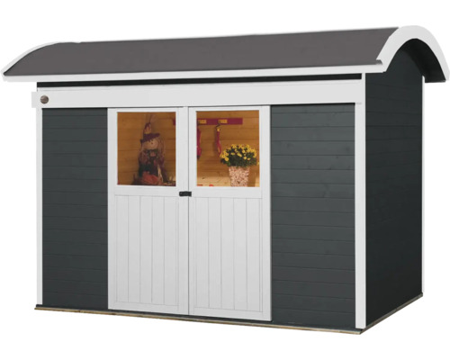 Gartenhaus aus Holz mit Doppeltür und Fenster