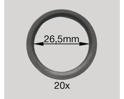 20 Dichtungsringe mit einem Durchmesser von 26,5 Millimetern