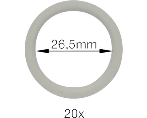Dichtung mit 26,5 mm Durchmesser, 20 Stück