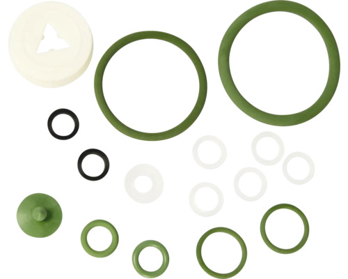 Dichtungssatz mit Gummi und Kunststoffringen
