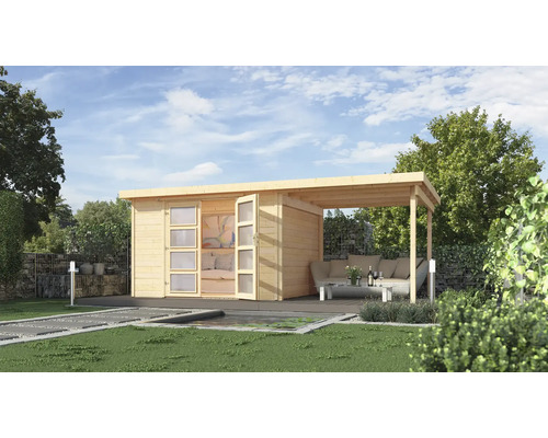 Gartenhaus weka 321 B Gr. 4 inkl. Fußboden, Dachanbau 553 x 237 cm natur Gartenhaus weka 321 B Gr. 4 inkl. Fußboden, Dachanbau 553 x 237 cm natur