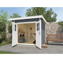 Gartenhaus weka 179 Gr. 3 inkl. Fußboden 354 x 311 cm grau