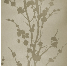 Vliestapete 87645-HOR Branches Glasperle gold