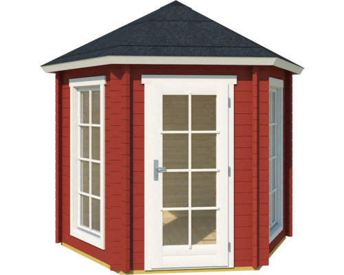 Gartenhaus mit Fenstern und Tür